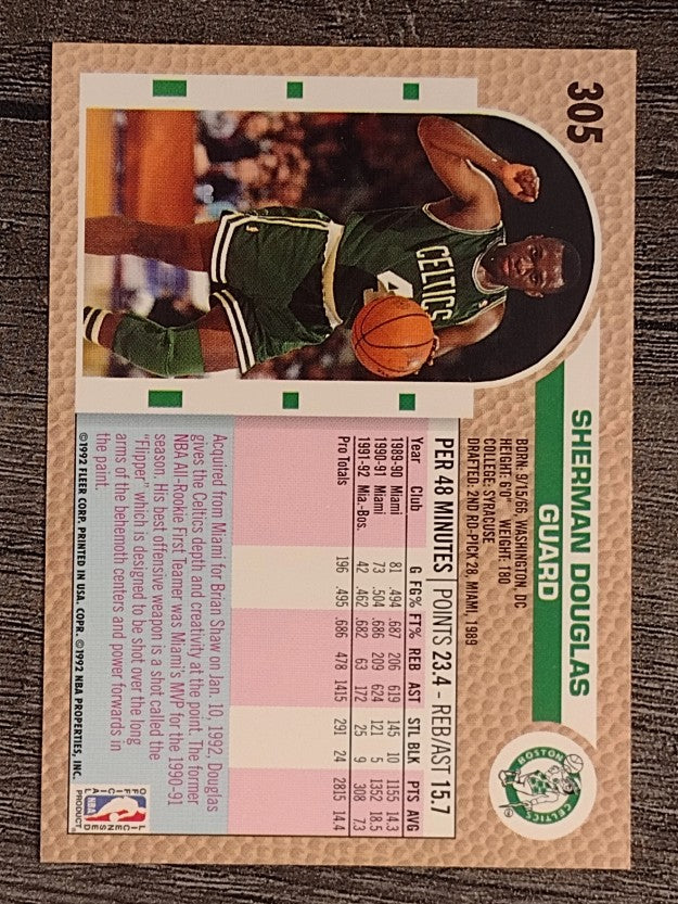 1992-93 Fleer #305 Sherman Douglas