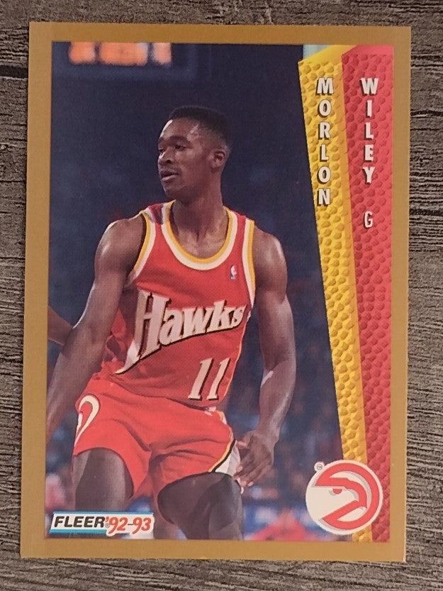 1992-93 Fleer #304 Morlon Wiley