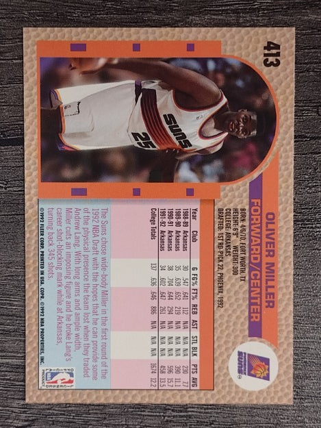 1992-93 Fleer #413 Oliver Miller RC
