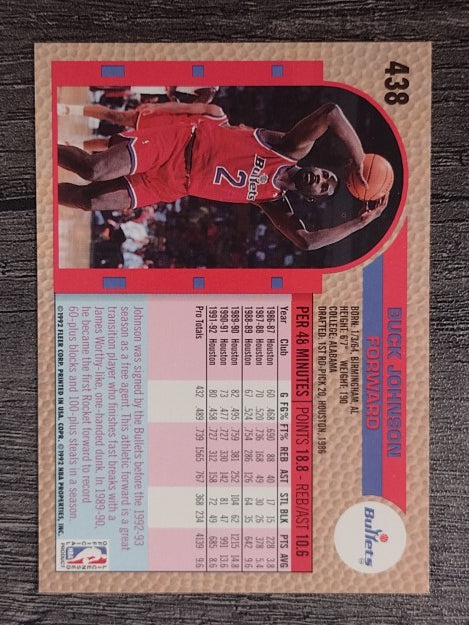 1992-93 Fleer #438 Buck Johnson