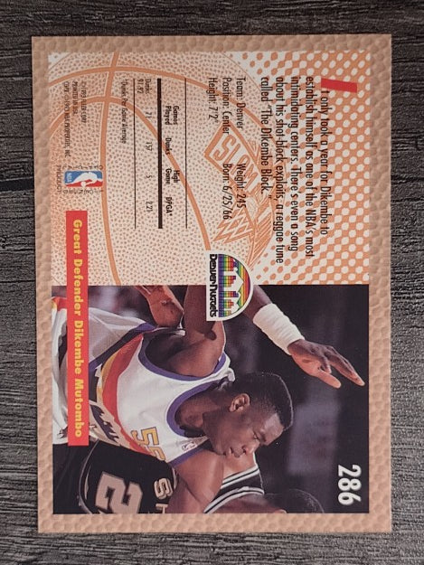 1992-93 Fleer #286 Dikembe Mutombo SD