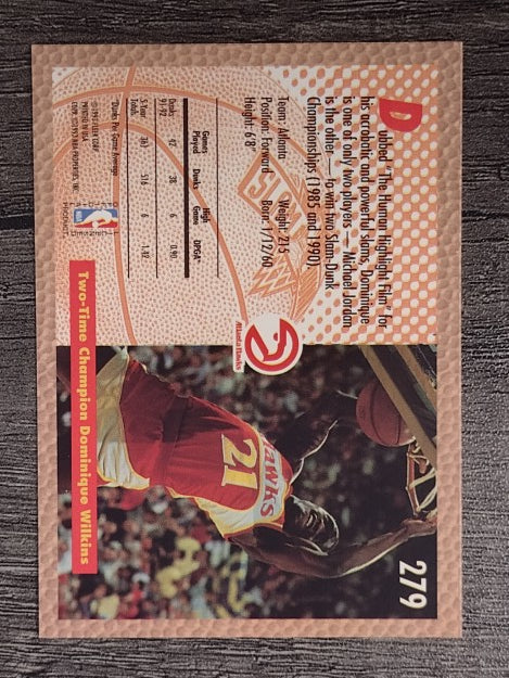 1992-93 Fleer #279 Dominique Wilkins SD