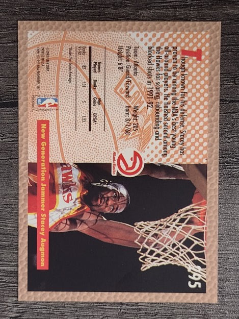 1992-93 Fleer #295 Stacey Augmon SD