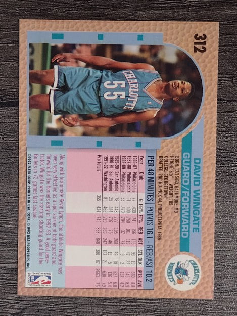 1992-93 Fleer #312 David Wingate