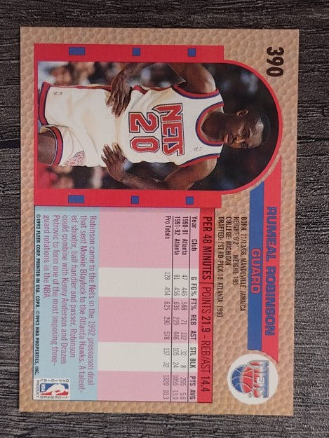 1992-93 Fleer #390 Rumeal Robinson