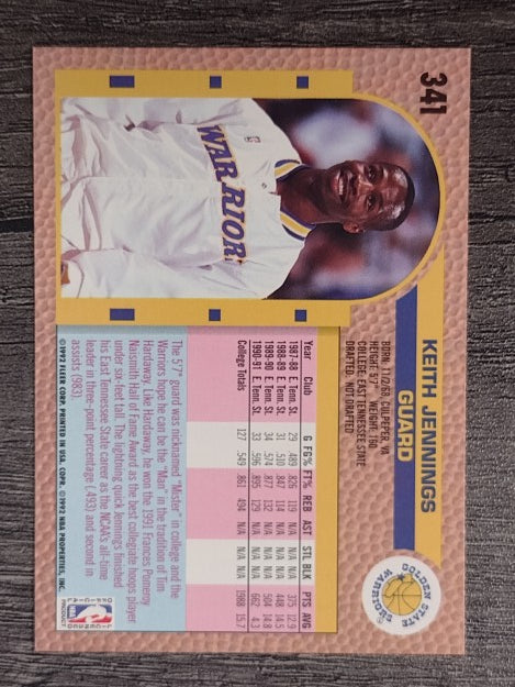 1992-93 Fleer #341 Keith Jennings RC