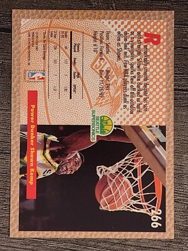 1992-93 Fleer #266 Shawn Kemp SD