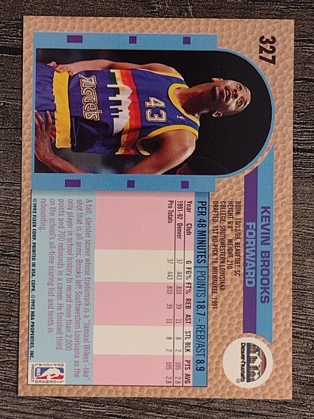 1992-93 Fleer #327 Kevin Brooks