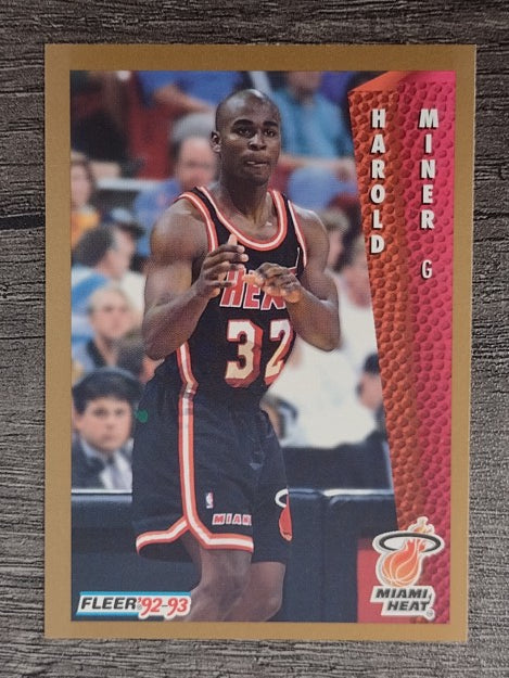 1992-93 Fleer #369 Harold Miner RC