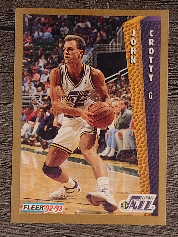 1992-93 Fleer #433 John Crotty RC