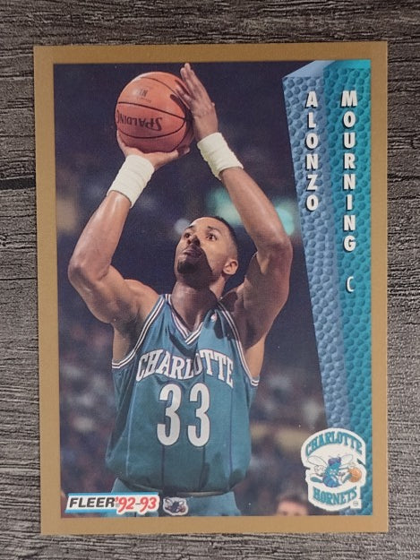 1992-93 Fleer #311 Alonzo Mourning RC