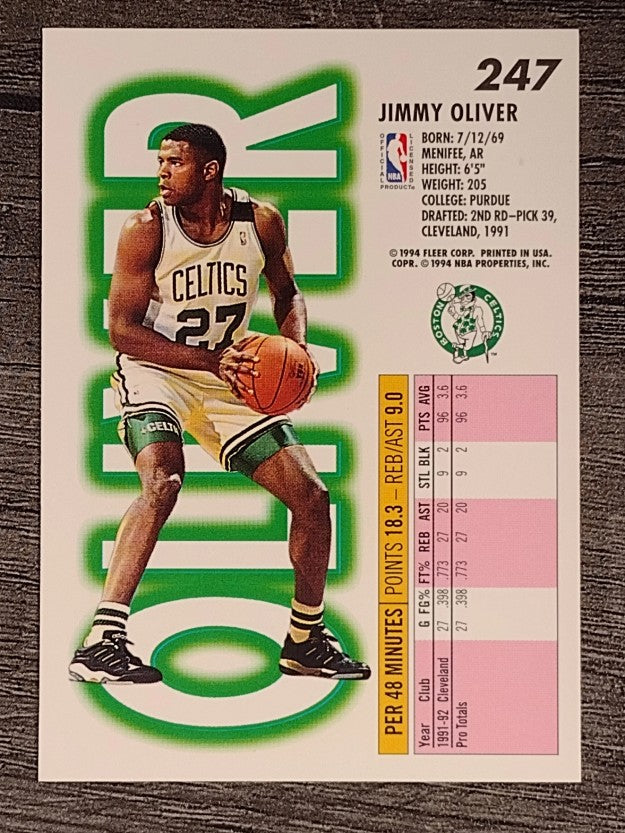 1993-94 Fleer #247 Jimmy Oliver
