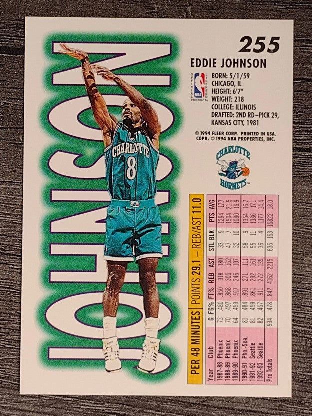 1993-94 Fleer #255 Eddie Johnson