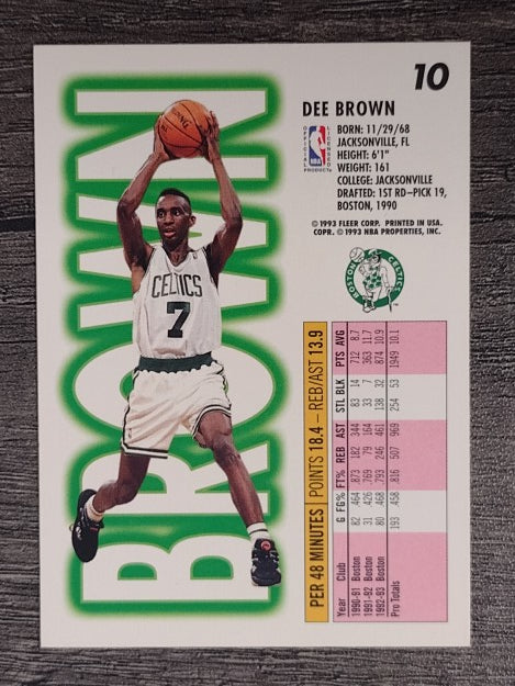 1993-94 Fleer #10 Dee Brown