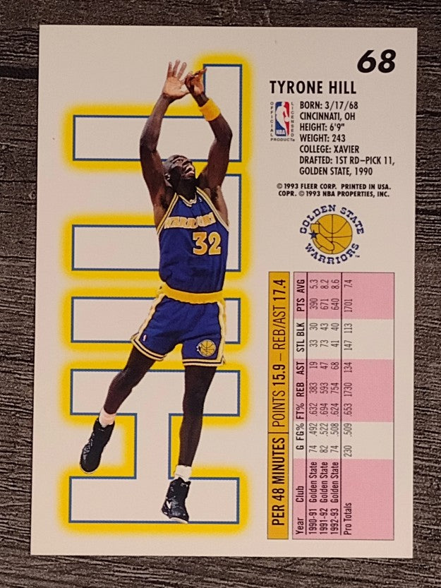1993-94 Fleer #68 Tyrone Hill