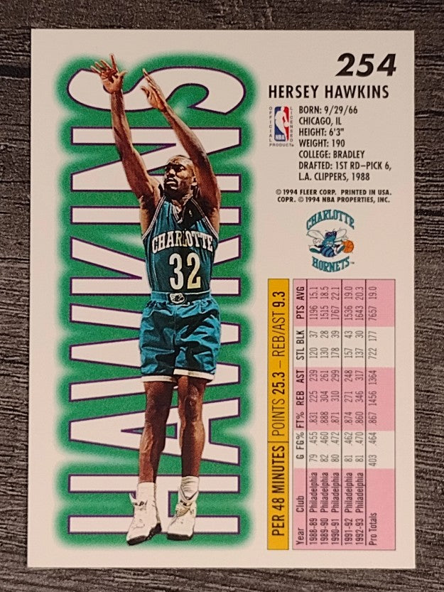 1993-94 Fleer #254 Hersey Hawkins