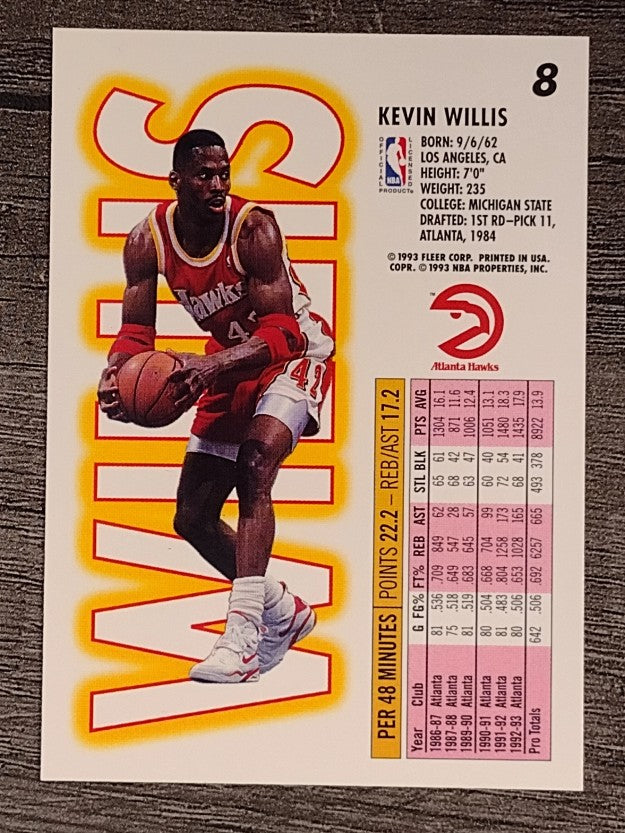 1993-94 Fleer #8 Kevin Willis