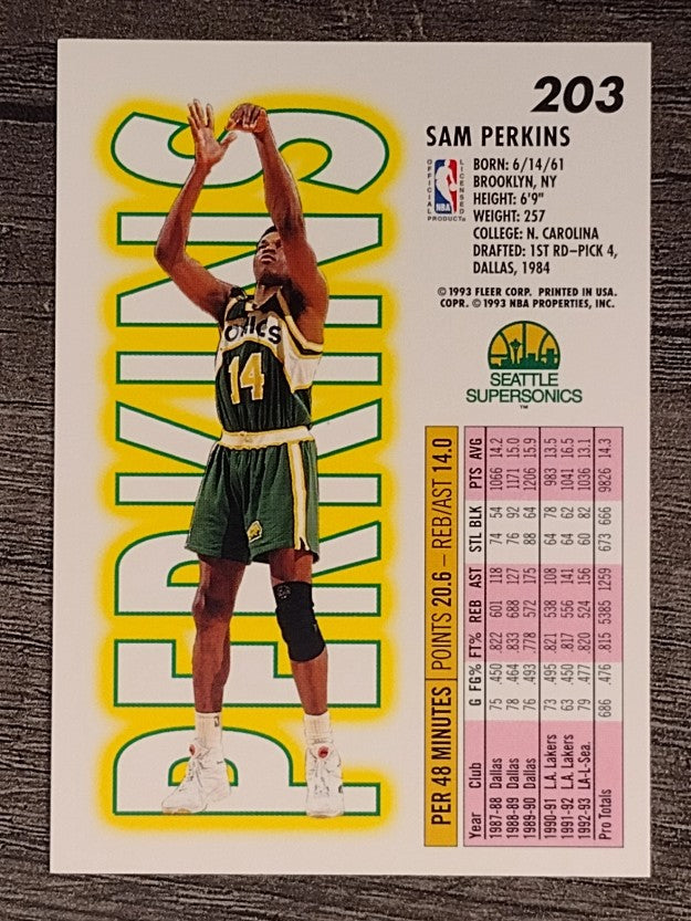 1993-94 Fleer #203 Sam Perkins