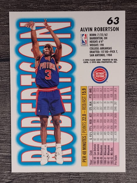 1993-94 Fleer #63 Alvin Robertson