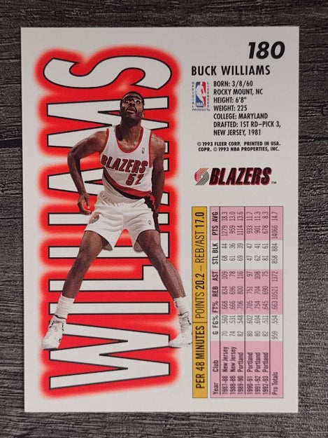 1993-94 Fleer #180 Buck Williams