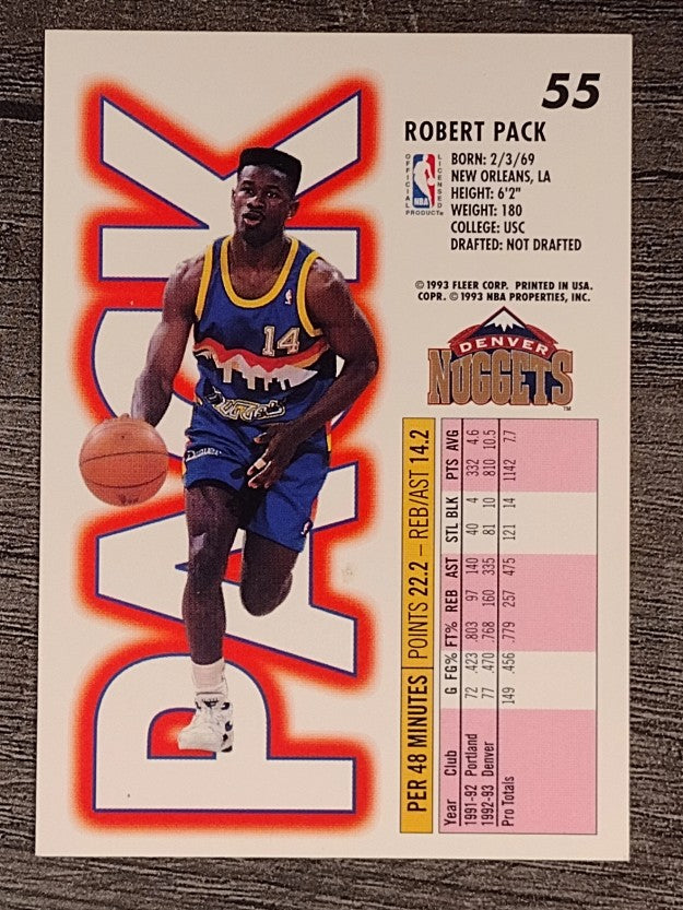 1993-94 Fleer #55 Robert Pack