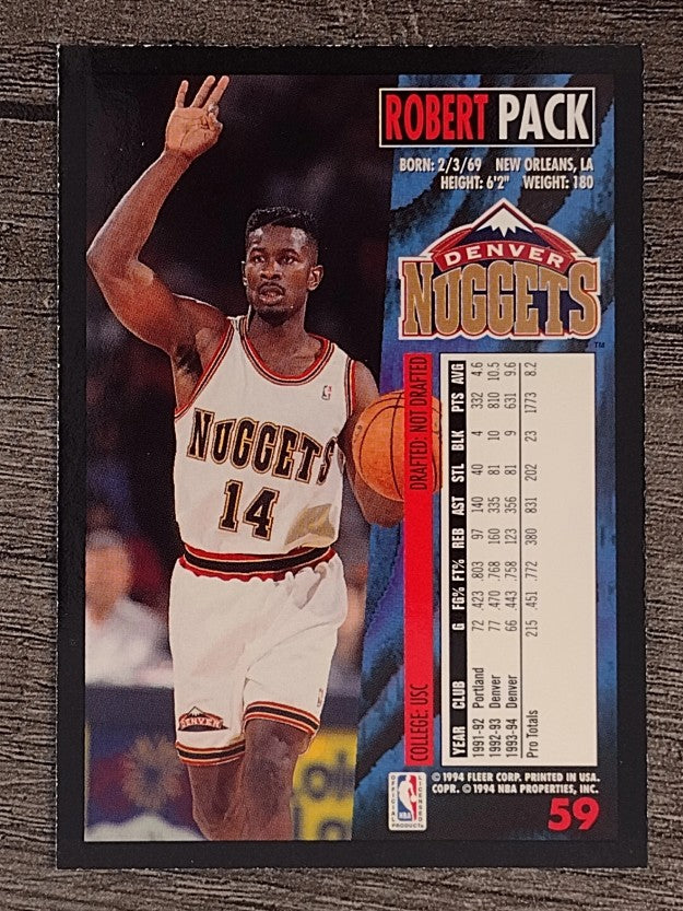 1994-95 Fleer #59 Robert Pack