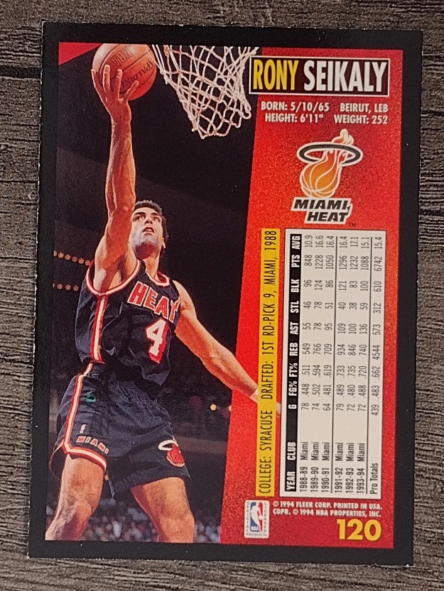 1994-95 Fleer #120 Rony Seikaly