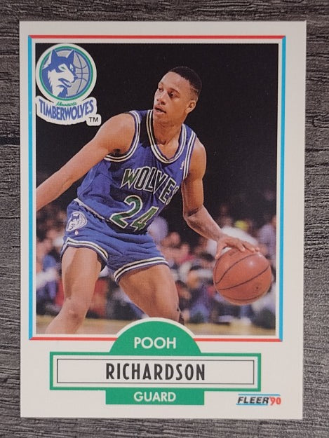 1990-91 Fleer #116 Pooh Richardson RC