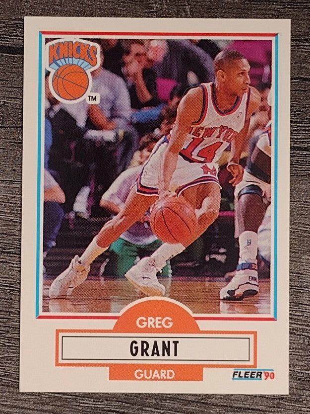 1990-91 Fleer Update #U63 Greg Grant RC
