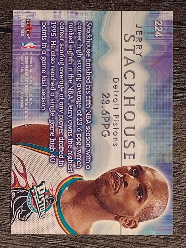 2000-01 Fleer Focus #224 Jerry Stackhouse 20