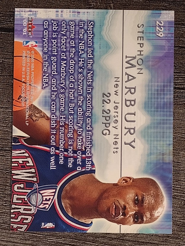 2000-01 Fleer Focus #229 Stephon Marbury 20