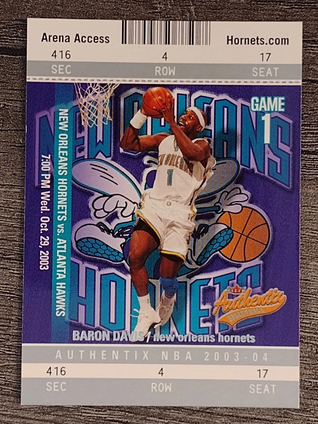 2003-04 Fleer Authentix #73 Baron Davis