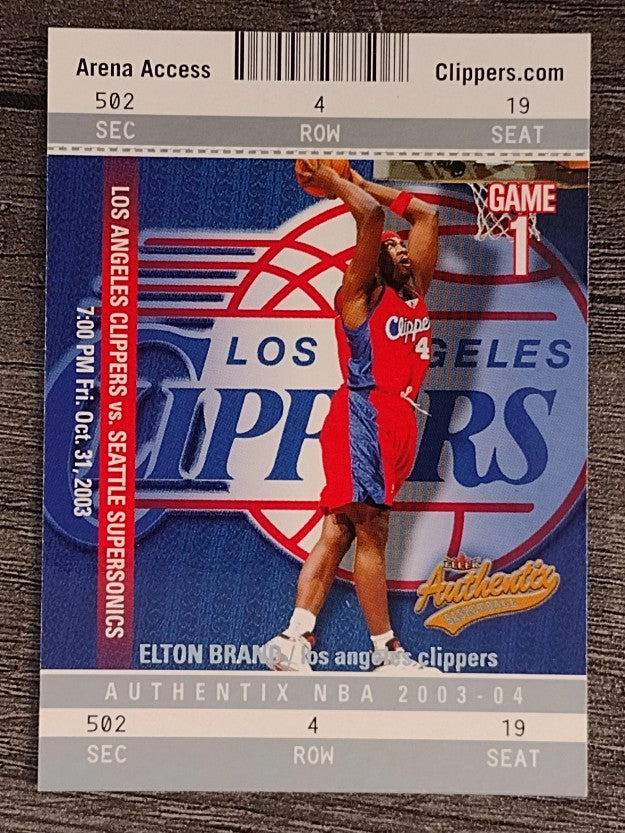 2003-04 Fleer Authentix #81 Elton Brand