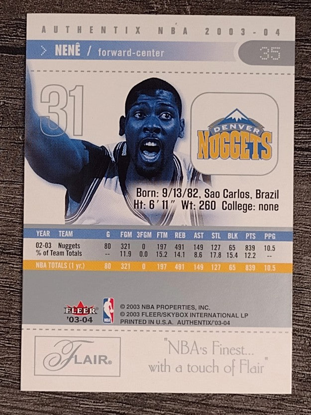 2003-04 Fleer Authentix #35 Nene