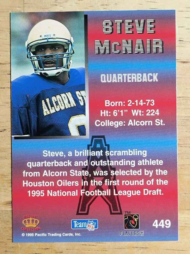 1995 Pacific #449 Steve McNair RC