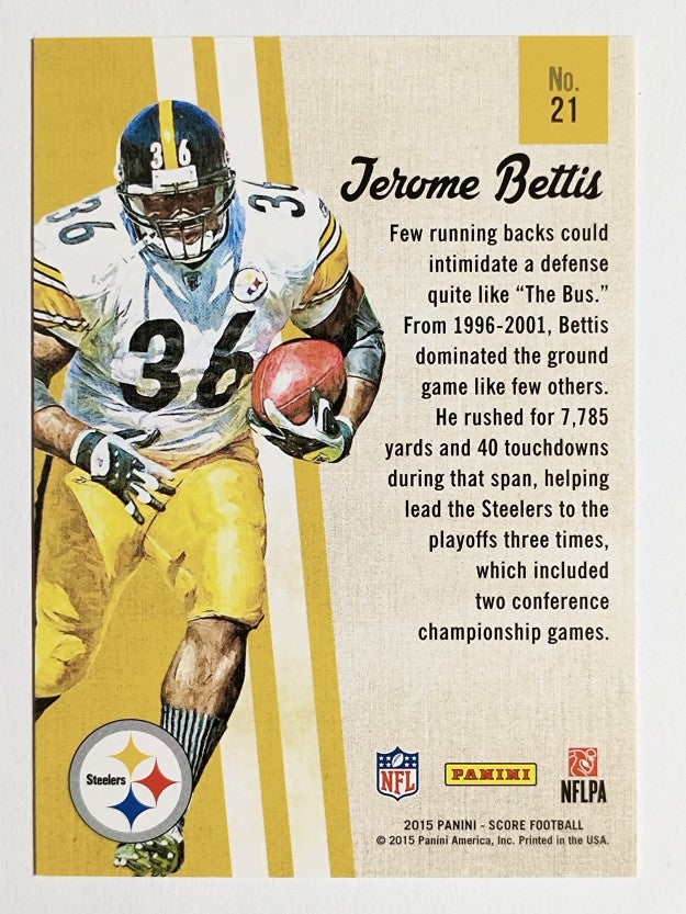 2015 Score Gridiron Heritage #21 Jerome Bettis