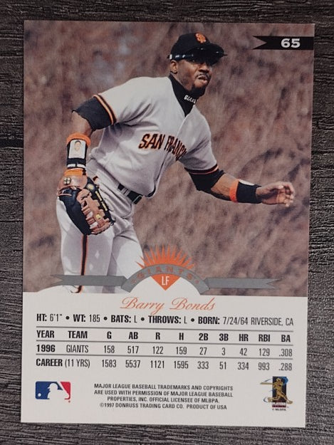 1997 Leaf #65 Barry Bonds