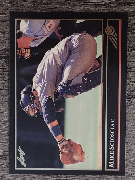 1992 Leaf Black Gold #165 Mike Scioscia