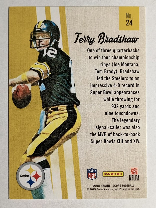 2015 Score Gridiron Heritage #24 Terry Bradshaw