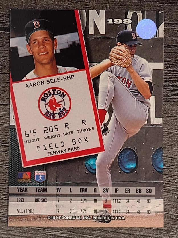 1994 Leaf #199 Aaron Sele
