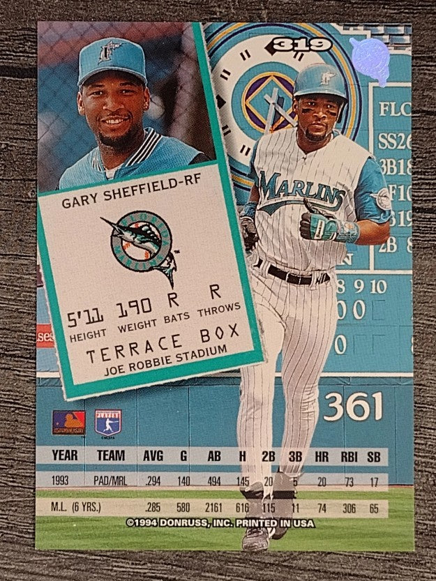 1994 Leaf #319 Gary Sheffield