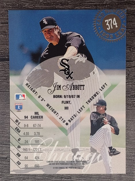 1995 Leaf #374 Jim Abbott