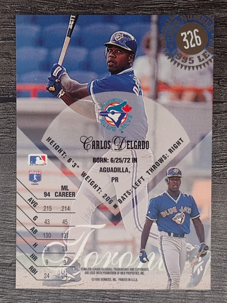 1995 Leaf #326 Carlos Delgado