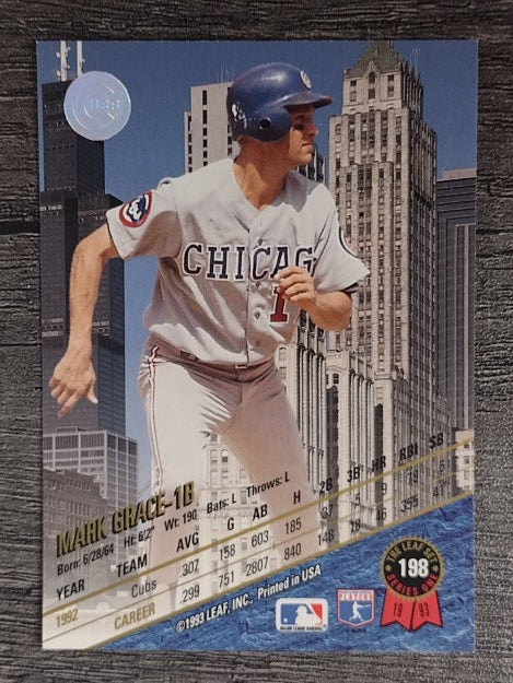 1993 Leaf #198 Mark Grace