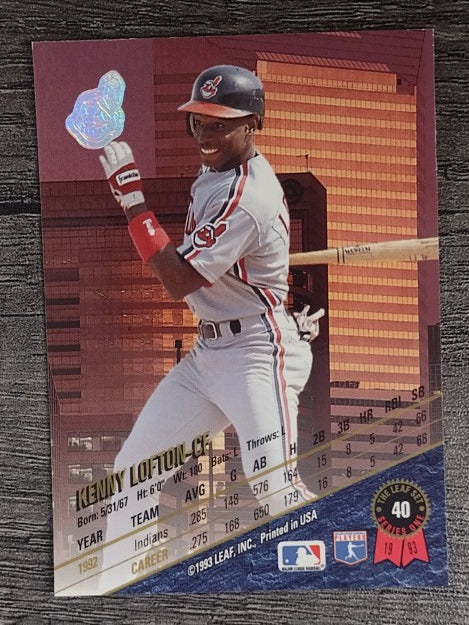 1993 Leaf #40 Kenny Lofton