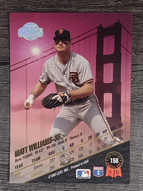 1993 Leaf #158 Matt Williams