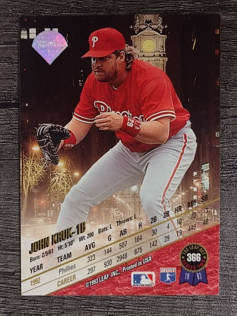 1993 Leaf #366 John Kruk