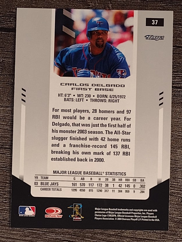 2004 Leaf Certified Materials #37 Carlos Delgado