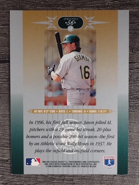 1996 Leaf Limited #56 Jason Giambi