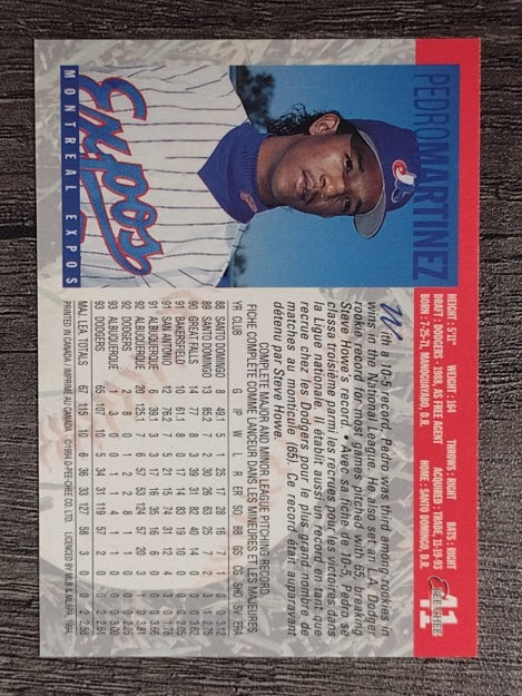 1994 O-Pee-Chee #41 Pedro Martinez